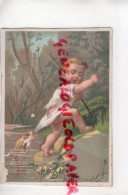 IMAGE CHROMO BEBE ENFANT PECHE A LA LIGNE - POISSON - Sonstige & Ohne Zuordnung