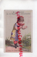 45 -ORLEANS- RARE IMAGE CHROMO E. LEPAGE 2 RUE ROYALE- GOURMANDISE ENFANT - Other & Unclassified