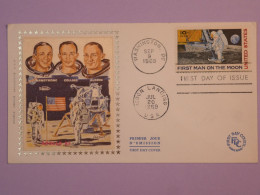 BQ17  USA    BELLE LETTRE FDC 1969  WASHINGTON   +FIRST MAN IN MOON   +AFF. INTERESSANT++ ++ - 1961-1970