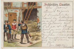 Militaria . ALLEMAGNE Schlechtes Quartier . (Soldats Allemands Inspectant Une Grange) - Sonstige & Ohne Zuordnung