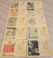 India 2018 30 Different 150th Birth Anniversary Of Mahatma Gandhi LUCKNOW OFFICIAL POSTMARK 25p 2008 MEGHDOOT CARD - Covers & Documents