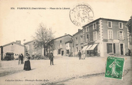 Pamproux * Place De La Liberté * Sellerie Bourrellerie * Commerces Magasins * Villageois - Autres & Non Classés