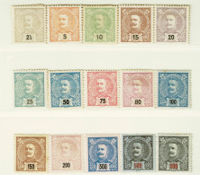 Portugal, 1895/6, # 126/139, MH And MNG - Nuevos