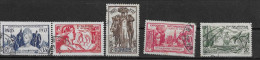 NOUVELLE CALEDONIE 1937 N° 167 à 171 Oblitérés - Used Stamps