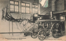 Bordeaux * Les Sapeurs Pompiers , Pompe à Vapeur Au Dépôt * Sapuer Pompier Fireman * 1907 - Bordeaux