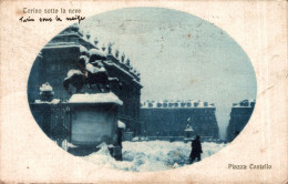 TORINO SOTTO LA NEVE - PIAZZA CASTELLO - Castello Del Valentino