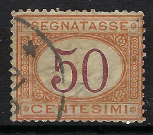 ITALIE Taxe Ca.1870-1903: Le Y&T 10 Obl. CAD - Strafport
