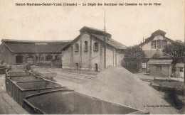 St Mariens St Yzan * Gare , Le Dépôt Des Machines Des Chemins De Fer De L'état * Train Wagons * Ligne Chemin Fer Gironde - Other & Unclassified