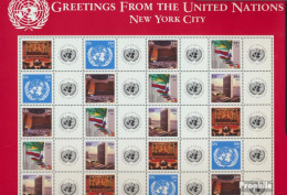 UNO - New York 1005-1009 Zd-Bogen (kompl.Ausg.) Postfrisch 2006 Grußmarken - Unused Stamps
