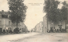 Cholet * Place De La Gare Et Rue Du Paradis * Hôtel Du Chemin De Fer * Café Restaurant - Cholet