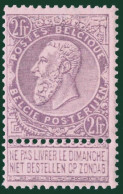 TIMBRE Belgique - COB 66 ** - 2 F - 1869 /1900 - Cote 265 - - 1869-1883 Leopold II.
