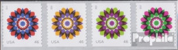 USA 4914-4917 Viererstreifen (kompl.Ausg.) Postfrisch 2013 Blütenblätter - Ungebraucht