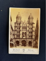 Dijon * Place Et église St Michel * Photo CD Cabinet Circa 1873 * Photographe Th. Schahl - Dijon