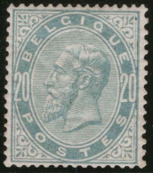 TIMBRE Belgique - COB 39a ** - 20c - 1883 - Cote 1275 - - 1883 Leopold II.