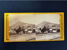 Voiron , Isère * Rails Ligne Chemin De Fer * Photo CD Cabinet Circa 1860/1890 * Photographe A. Michaud - Voiron
