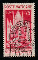 VATICAN - N°76 Obl (1936) Exposition Mondiale De La Presse Catholique. - Gebraucht