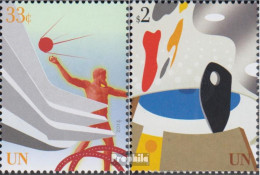 UNO - New York 1416-1417 (kompl.Ausg.) Postfrisch 2014 UNO Gebäude - Unused Stamps