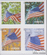 USA 4969II-4972II Viererblock (kompl.Ausg.) Postfrisch 2013 Flaggen - Nuovi