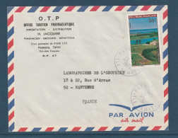 Polynésie - YT N° 95 - Tahiti Lettre Par Avion Pour La France - 1975 - Tahiti