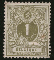 TIMBRE Belgique - COB 42 ** - 1 C - 1884 / 91 - Cote 100 - Taches De Rouille Sur La Gomme - 1884-1891 Leopoldo II
