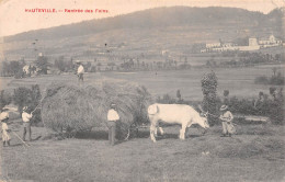 HAUTEVILLE (Ain) - Rentrée Des Foins - Attelage De Boeufs - Voyagé 1908 (voir Les 2 Scans) - Hauteville-Lompnes