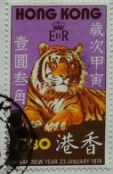 HONG KONG - Nouvel An Chinois 1974 - Année Du Tigre - Usati