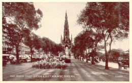 ECOSSE - Edinburgh - East Princes Street Gardens & Scott Monument - Carte Postale Ancienne - Sonstige & Ohne Zuordnung