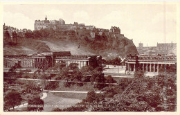 ECOSSE - Edinburgh - Castle And National Gallery Of Scotland - Carte Postale Ancienne - Autres & Non Classés