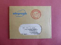 GREAT BRITAIN AIRGRAPH  Postmark 1944 With Enclosure - Fiscale Zegels