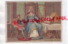 CHROMO IMAGE- BLANCHE DE CASTILLE INSTRUISANT ST SAINT LOUIS ROI DE FRANCE FILS DE LOUIS VIII - Autres & Non Classés