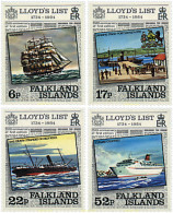 43225 MNH FALKLAND 1984 250 ANIVERSARIO DE LA PRIMERA EDICION DE LA "LISTA DE LLOYD" - Chevaux