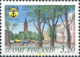 41000 MNH FINLANDIA 1995 250 ANIVERSARIO DE LA CIUDAD DE LOVIISA - Used Stamps