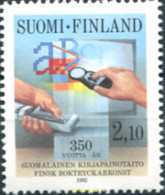 103297 MNH FINLANDIA 1992 350 ANIVERSARIO DE LA IMPRENTA EN FINLANDIA - Used Stamps