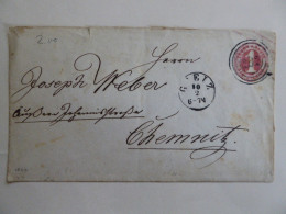 THURN & TAXIS POSTAL STATIONARY  1 EUN SILD POSTMARK CASSEL 1877? - Briefe U. Dokumente