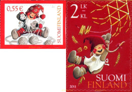 314545 MNH FINLANDIA 2011 NAVIDAD - Oblitérés