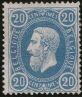 TIMBRE Belgique - COB 31 ** - 20c - 1869 / 78 - Cote 525 - 1869-1883 Léopold II