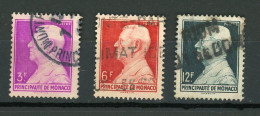 MONACO :  LOUIS II - N° Yvert 282+283+305A Obli. - Gebraucht