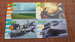 Set 4 Cards Netherlands Mint New  Rare - Privé