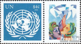 UNO - New York 1065Zf Mit Zierfeld (kompl.Ausg.) Postfrisch 2007 Grußmarke - Unused Stamps