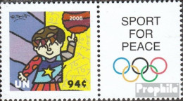 UNO - New York 1102Zf Mit Zierfeld (kompl.Ausg.) Postfrisch 2008 Olympische Sommerspiele - Unused Stamps
