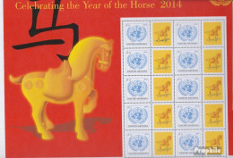 UNO - New York 1387Klb I Kleinbogen (kompl.Ausg.) Postfrisch 2014 Jahr Des Pferdes - Ungebraucht