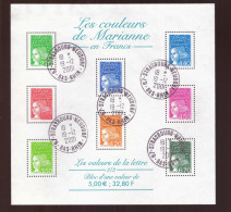 France Bloc Feuillet Oblitéré N°42 Cachet Oblitération De L'année D' émission 2001 - Oblitérés