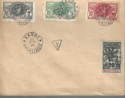 Lettre MAURITANIE Affranchie Avec Timbres Taxe N° 5-10 Et 20 - Le 1ct Est Sans Taxe.    Valeur Catalogue   515 € - Usados