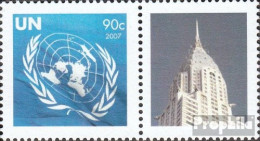 UNO - New York 1062Zf Mit Zierfeld (kompl.Ausg.) Postfrisch 2007 Grußmarke - Unused Stamps