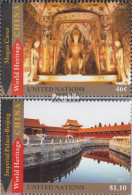 UNO - New York 1336-1337 (kompl.Ausg.) Postfrisch 2013 UNESCO Welterbe China - Unused Stamps