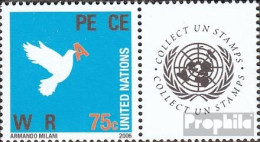 UNO - New York 1019 Mit Zierfeld (kompl.Ausg.) Postfrisch 2006 Grußmarke - Unused Stamps