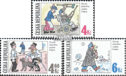 Tschechien 153-155 (kompl.Ausg.) Postfrisch 1997 Humor - Ungebraucht