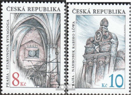 Tschechien 142-143 (kompl.Ausg.) Postfrisch 1997 Judentum - Ungebraucht