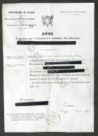 Terruggia (Casale) - Atto Di Assenso Per Arruolamento Volontario Minorenne 1873 - Documents