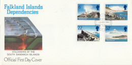 FDC FALKLAND ISLANDS Dependencies 125-128 - Vulkanen